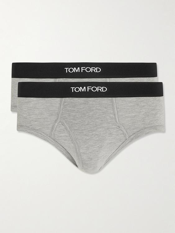 Print grey briefs from Tom Ford