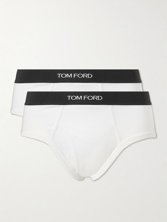 Print white briefs from Tom Ford