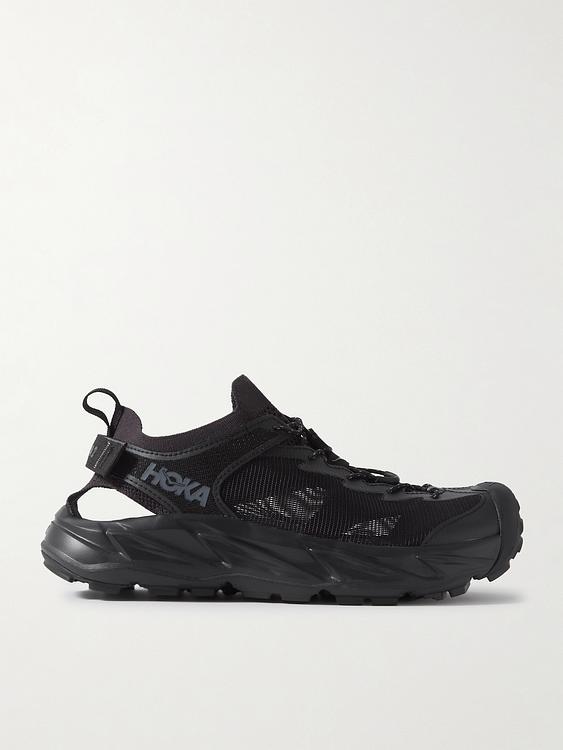 Black sneakers from Hoka