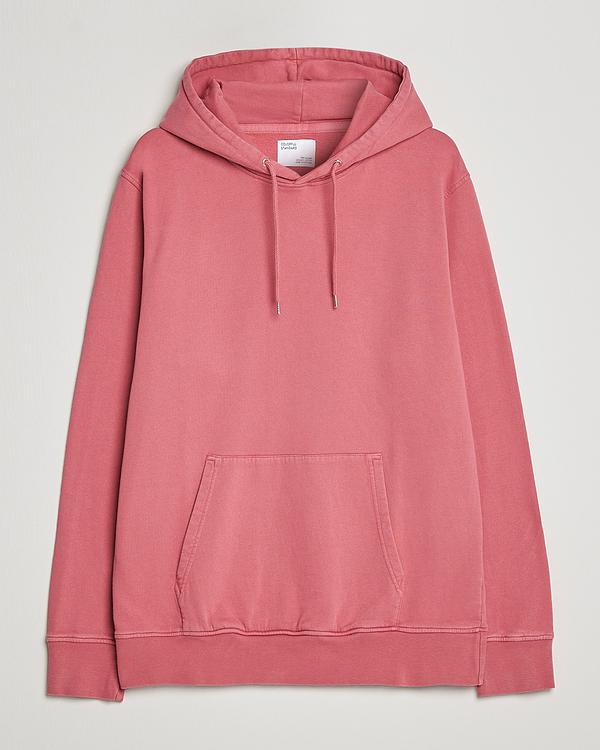 Red hooded sweatshirt from Colorful Standard