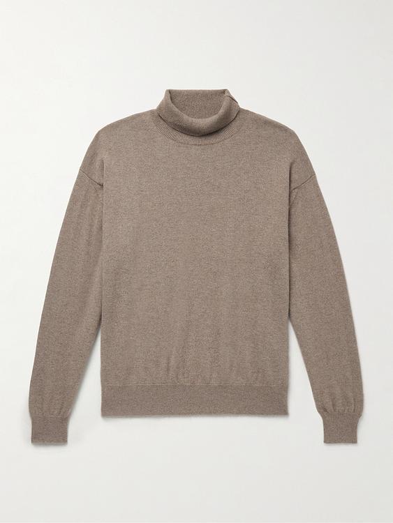 Grey turtleneck from Auralee