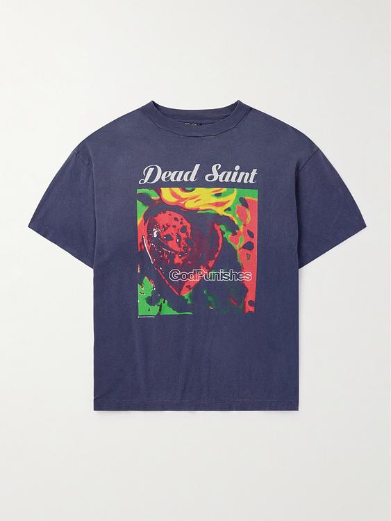 Print dark blue t-shirt from Saint Mxxxxxx