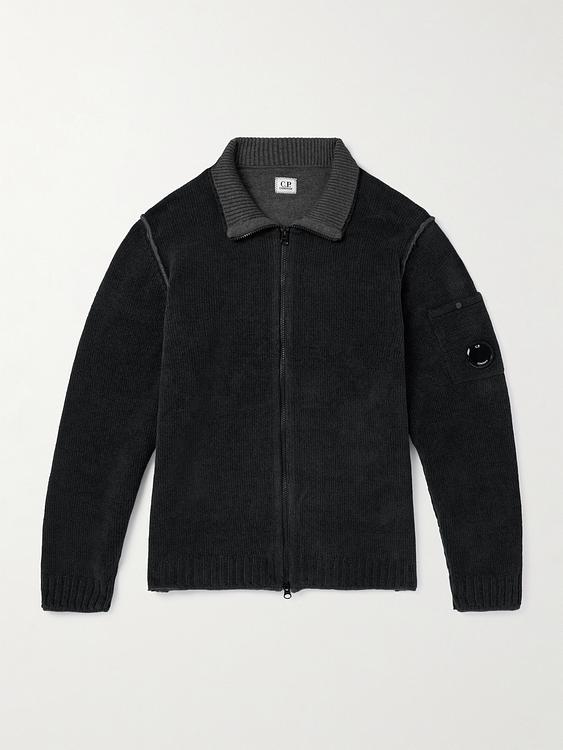 Black cardigan from C.P. Company