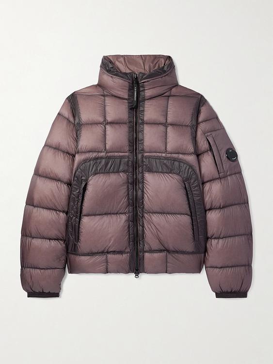 Taupe down jacket from C.P. Company
