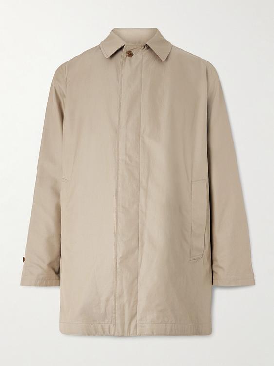 Taupe trench coat from Kaptain Sunshine
