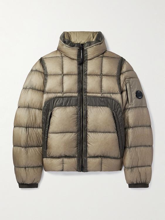 Taupe down jacket from C.P. Company