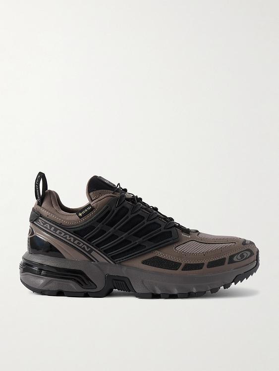 Dark brown sneakers from Salomon