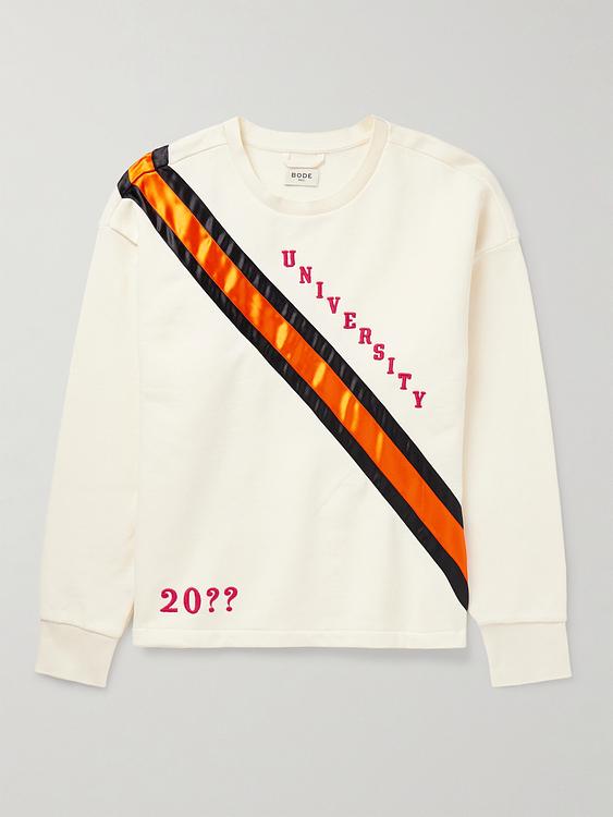 Print white sweatshirt from Bode