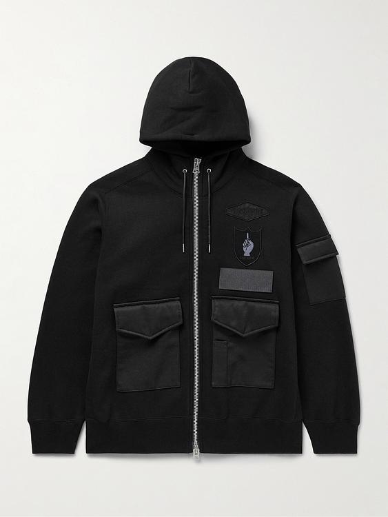 Black casual jacket from Sacai