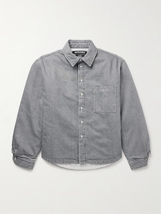 Grey overshirt from Jacquemus