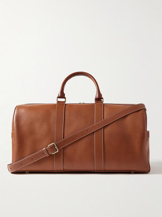 Dark red weekend bag from Bottega Veneta