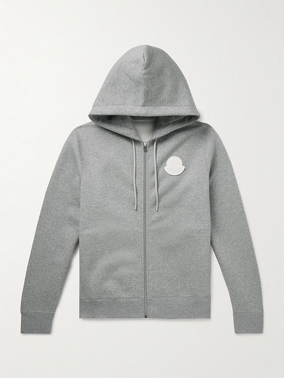Grey hooded sweatshirt from Moncler