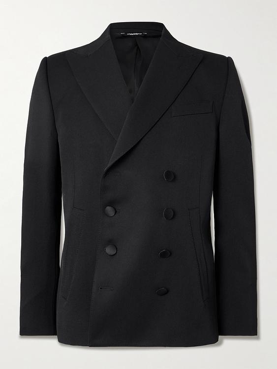 Black double-breasted blazer from Dolce&Gabbana
