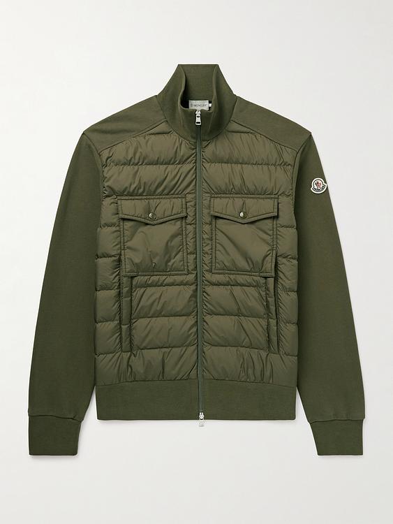 Dark green hybrid jacket from Moncler