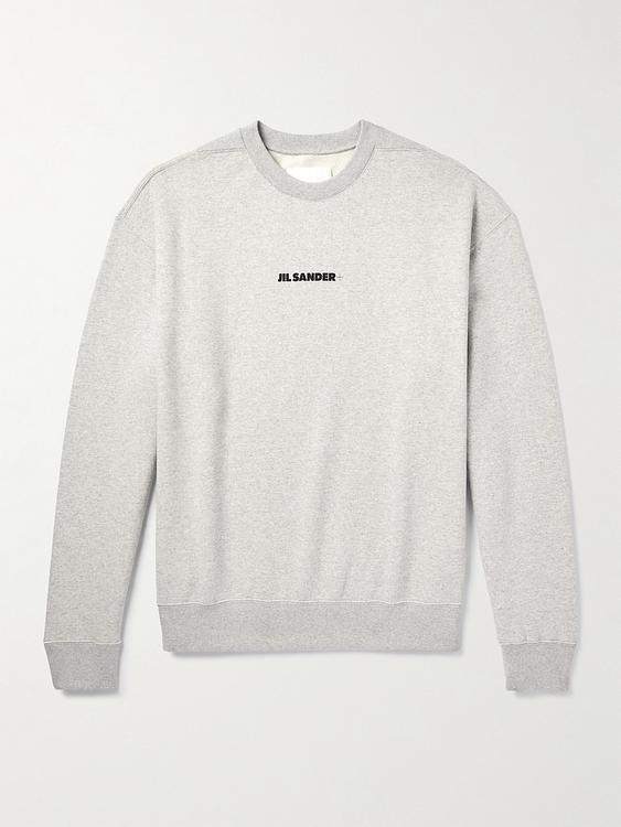 Print white sweatshirt from Jil Sander