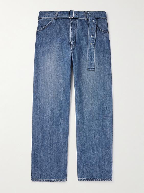 Blue wide-leg jeans from Jil Sander