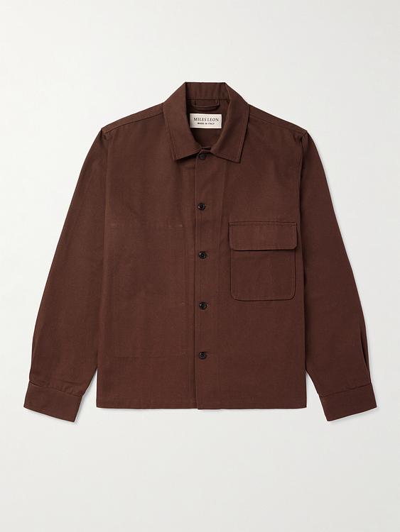 Brown casual jacket from Miles Leon