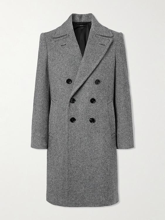Dark grey coat from Tom Ford