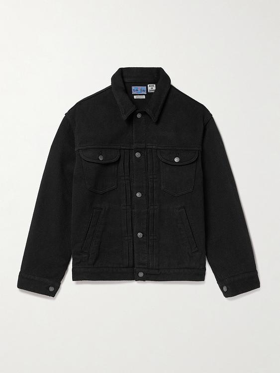Black casual jacket from Blue Blue Japan