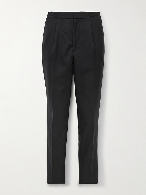 Black tuxedo trousers from Officine Générale