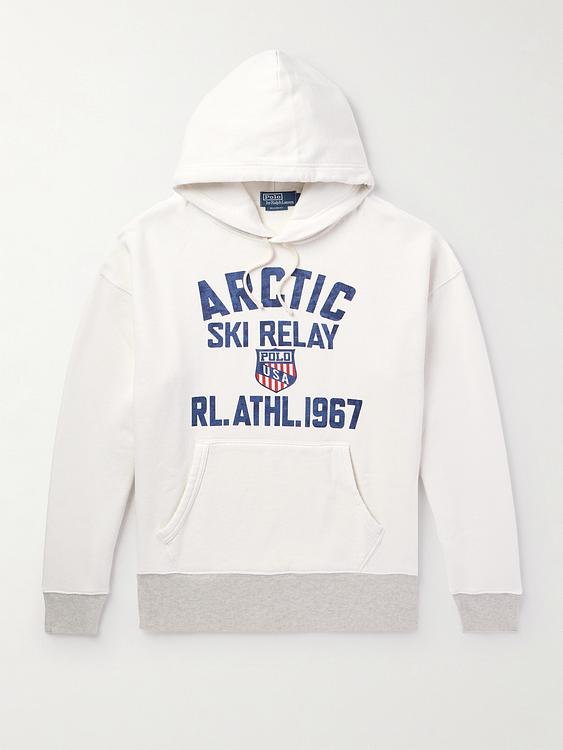 Print white hooded sweatshirt from Polo Ralph Lauren