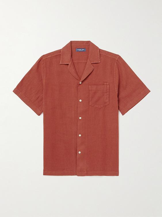 Dark red short sleeve shirt from Frescobol Carioca