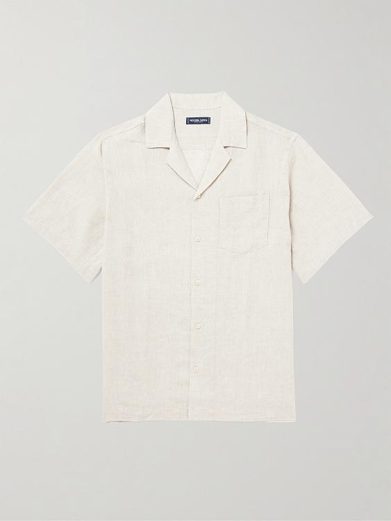 White short sleeve polo shirt from Frescobol Carioca