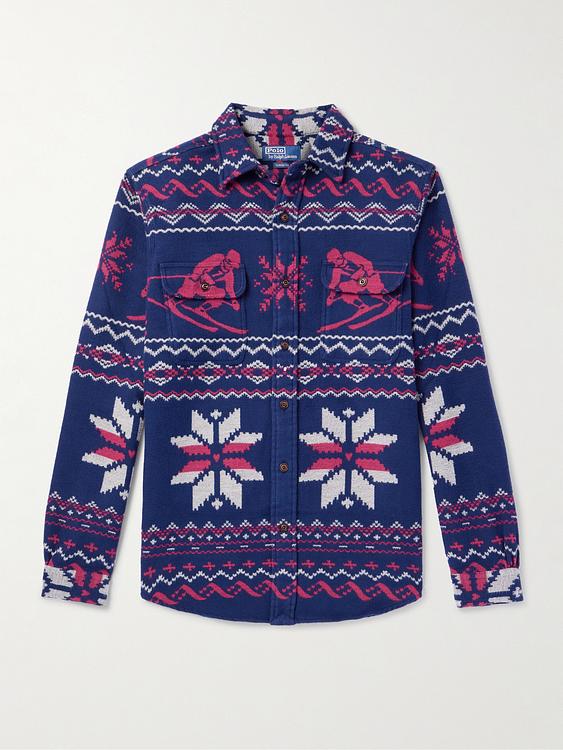 Dark blue flannel shirt from Polo Ralph Lauren