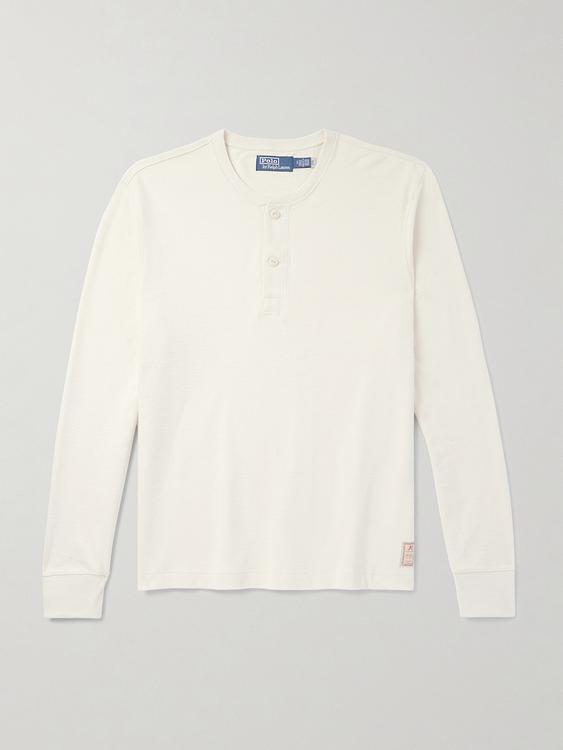 White long sleeve polo shirt from Polo Ralph Lauren