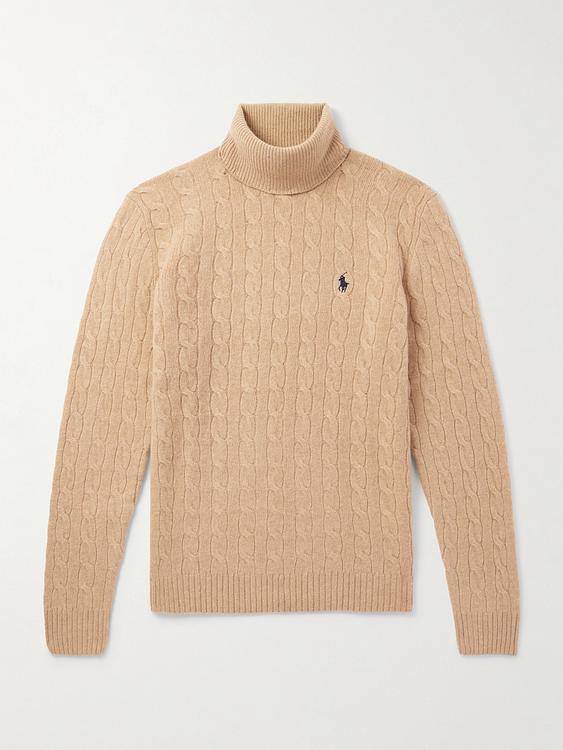 Taupe turtleneck from Polo Ralph Lauren