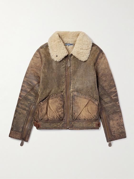 Taupe bomber jacket from Polo Ralph Lauren