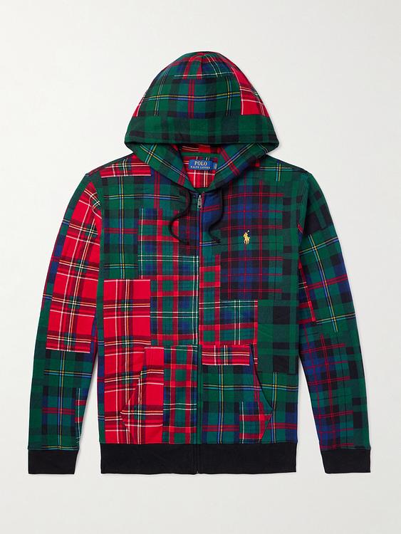 Checkered multicolor hooded sweatshirt from Polo Ralph Lauren
