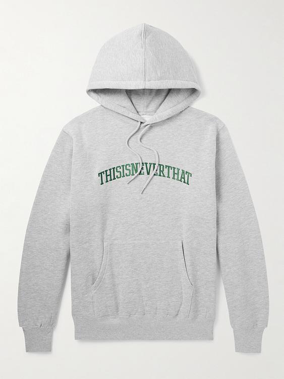 Print grey hooded sweatshirt from Thisisneverthat