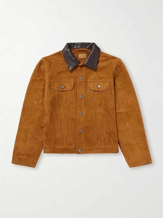 Brown leather jacket from Nudie Jeans