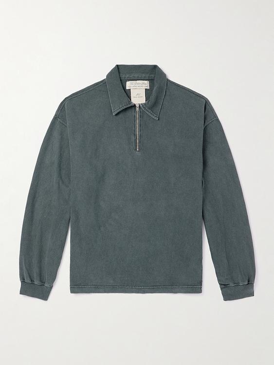 Dark grey long sleeve polo shirt from Remi Relief