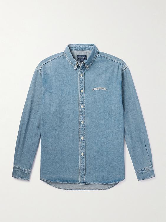 Blue denim shirt from Thisisneverthat