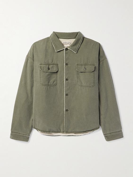 Taupe overshirt from Remi Relief