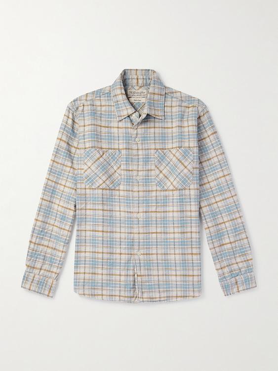 Checkered grey flannel shirt from Remi Relief