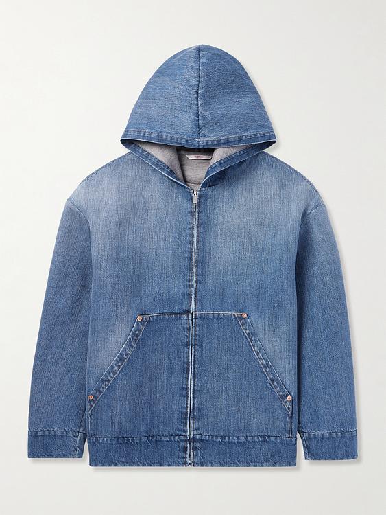 Blue hooded sweatshirt from Valentino Garavani