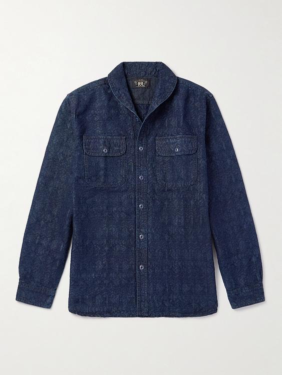 Dark blue denim shirt from RRL