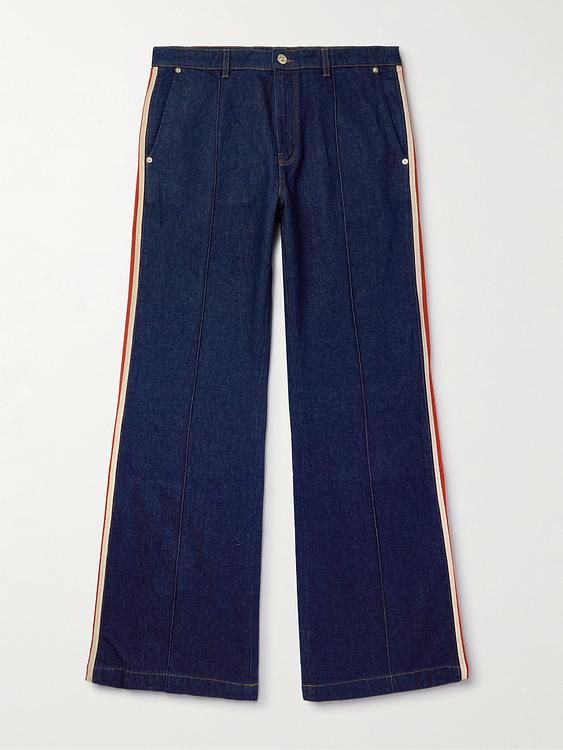Dark blue jeans from Wales Bonner