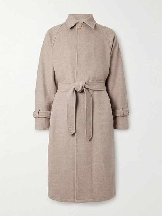Grey trench coat from Stòffa
