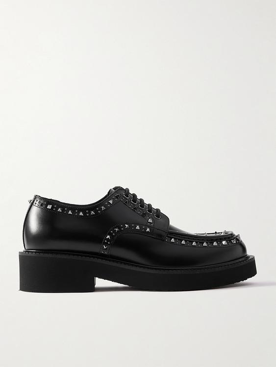 Black derby shoes from Valentino Garavani
