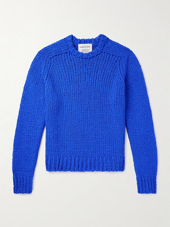 Blue cashmere sweater from A Kind Of Guise