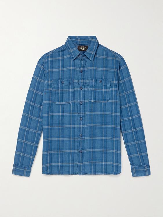 Checkered blue casual shirt from RRL