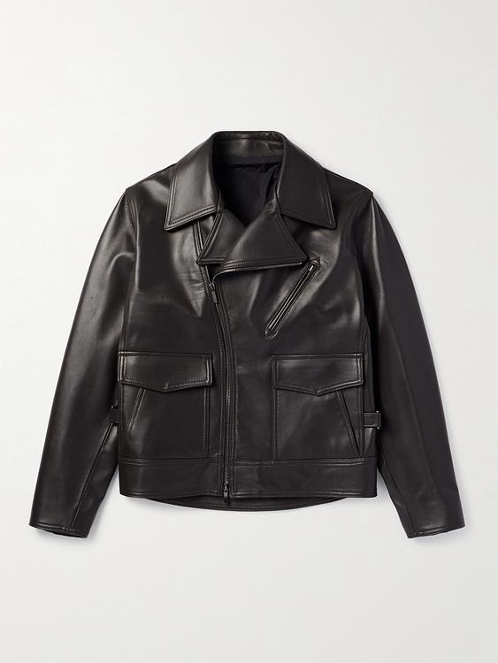 Black leather jacket from Stòffa