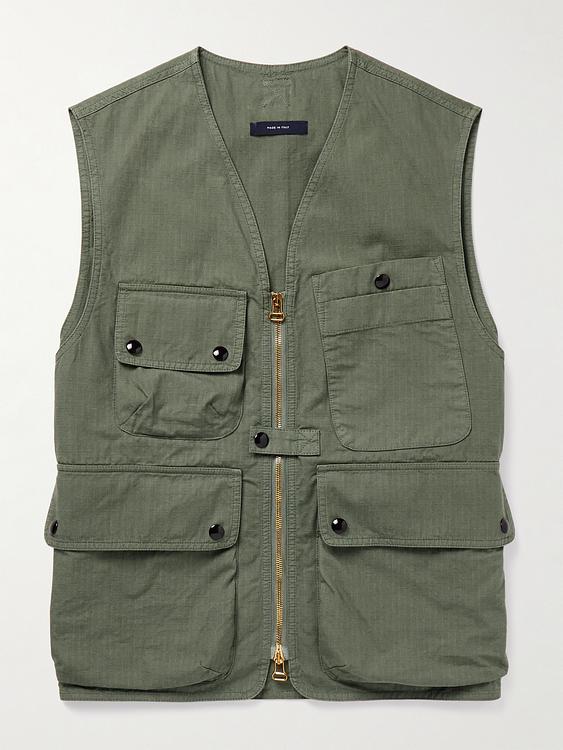 Dark green vest from Drake's