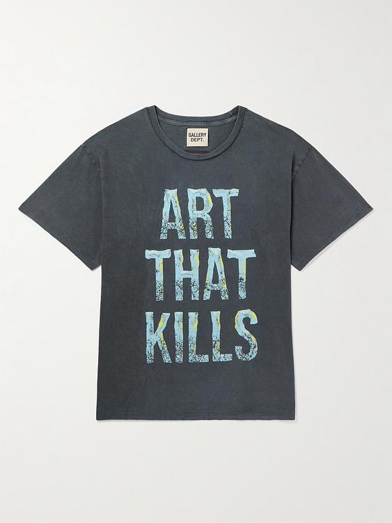 Print dark grey t-shirt from Gallery Dept.