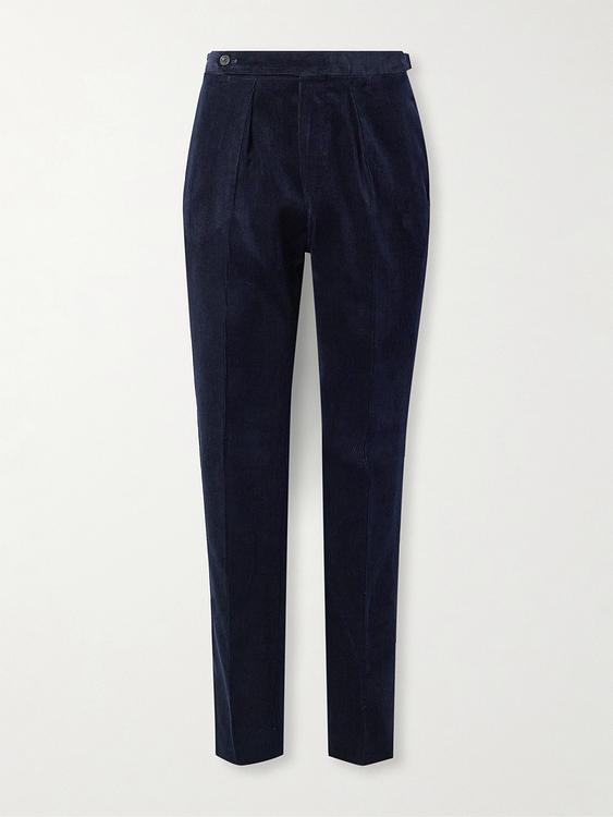 Black suit trousers from Drake's