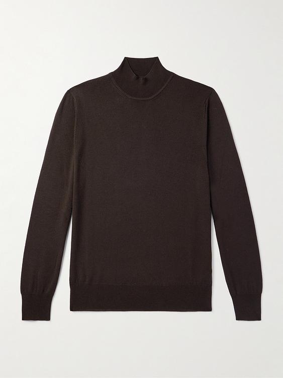 Dark brown sweater from Mr P.